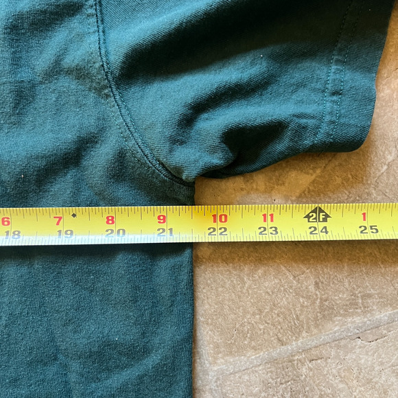 Carhartt Mens Pocket T-Shirt M Dark Green Loose Fit Outdoor Classic Cabincore - Picture 6 of 7